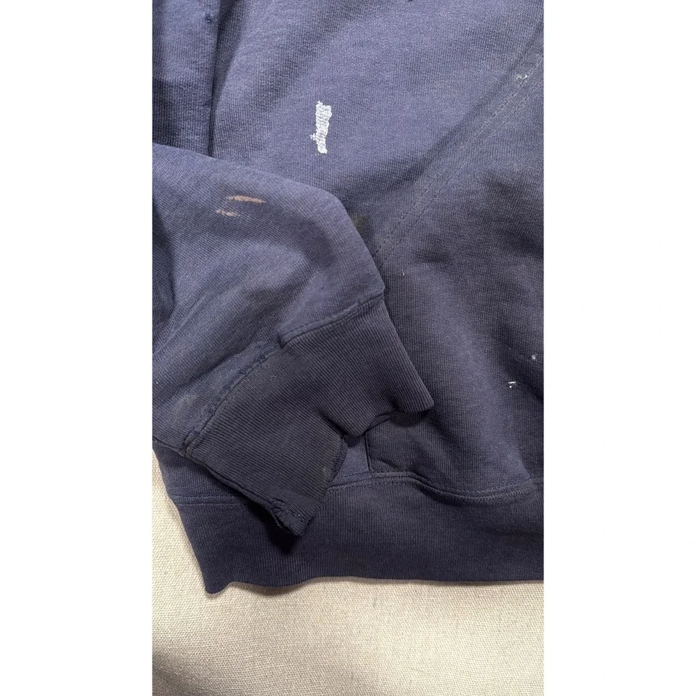 Vintage Carhartt Hoodie‎ 2XLT Navy Pullover Thrashed Distressed Faded 90s Grunge